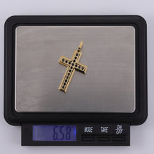 画像をギャラリービューアに読み込む, PSS1245 STAINLESS STEEL CORSS PENDANT WITH CZ AAB CO..