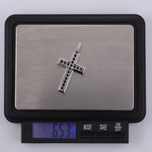 画像をギャラリービューアに読み込む, PSS1245 STAINLESS STEEL CORSS PENDANT WITH CZ AAB CO..