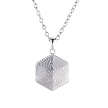 画像をギャラリービューアに読み込む, PSS1253 DAMASCUS STEEL HEXAGON PENDANT AAB CO..