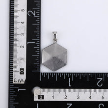 画像をギャラリービューアに読み込む, PSS1253 DAMASCUS STEEL HEXAGON PENDANT AAB CO..
