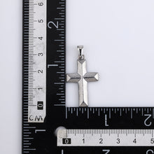 画像をギャラリービューアに読み込む, PSS1254 DAMASCUS STEEL CROSS PENDANT AAB CO..