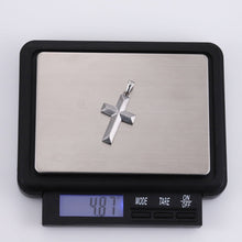 画像をギャラリービューアに読み込む, PSS1254 DAMASCUS STEEL CROSS PENDANT AAB CO..