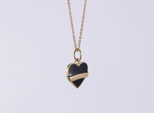 画像をギャラリービューアに読み込む, PSS1255 STAINLESS STEEL HEART SHAPE PENDANT WITH EPOXY AAB CO..
