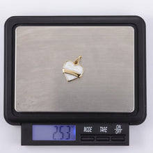 画像をギャラリービューアに読み込む, PSS1255 STAINLESS STEEL HEART SHAPE PENDANT WITH EPOXY AAB CO..