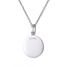 画像をギャラリービューアに読み込む, PSS1259 STAINLESS STEEL ROUND PENDANT WITH CZ AAB CO..