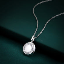 画像をギャラリービューアに読み込む, PSS1259 STAINLESS STEEL ROUND PENDANT WITH CZ AAB CO..