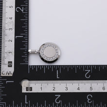 画像をギャラリービューアに読み込む, PSS1259 STAINLESS STEEL ROUND PENDANT WITH CZ AAB CO..
