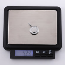 画像をギャラリービューアに読み込む, PSS1259 STAINLESS STEEL ROUND PENDANT WITH CZ AAB CO..