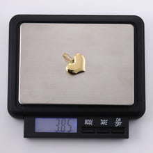 画像をギャラリービューアに読み込む, PSS1260 STAINLESS STEEL HEART SHAPE PENDANT WITH CZ AAB CO..