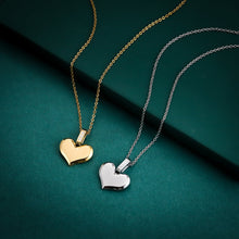 画像をギャラリービューアに読み込む, PSS1260 STAINLESS STEEL HEART SHAPE PENDANT WITH CZ AAB CO..