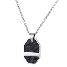 画像をギャラリービューアに読み込む, PSS1276 STAINLESS STEEL PENDANT WITH FORGED CARBON AAB CO..