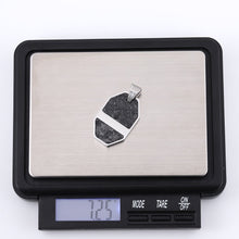 画像をギャラリービューアに読み込む, PSS1276 STAINLESS STEEL PENDANT WITH FORGED CARBON AAB CO..