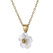 画像をギャラリービューアに読み込む, PSS1280 STAINLESS STEEL PENDANT WITH MOP FLOWER AAB CO..