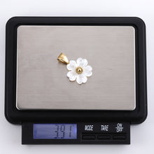 画像をギャラリービューアに読み込む, PSS1280 STAINLESS STEEL PENDANT WITH MOP FLOWER AAB CO..