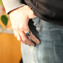 画像をギャラリービューアに読み込む, RSS1016 STAINLESS STEEL RING WITH LION AAB CO..