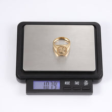 画像をギャラリービューアに読み込む, RSS1033 STAINLESS STEEL OVAL SIGNET RING AAB CO..