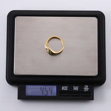 画像をギャラリービューアに読み込む, RSS1076 STAINLESS STEEL RING WITH CZ AAB CO..