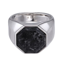 画像をギャラリービューアに読み込む, RSS1077 STAINLESS STEEL RING WITH FORGED CARBON AAB CO..