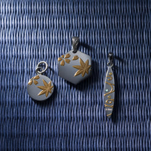 画像をギャラリービューアに読み込む, 漆加工★スクロールヘキサゴンペンダント 【GPSS1416.U】