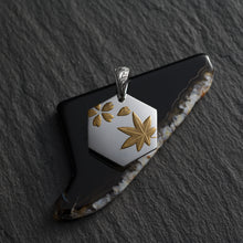 画像をギャラリービューアに読み込む, 漆加工★スクロールヘキサゴンペンダント 【GPSS1416.U】