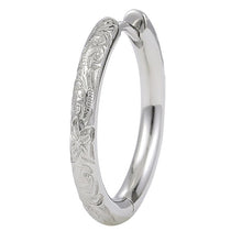 画像をギャラリービューアに読み込む, スクロールフープピアス(M) 片耳販売 【GESS322】