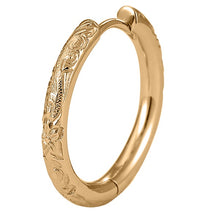 画像をギャラリービューアに読み込む, スクロールフープピアス(M) 片耳販売 【GESS322】