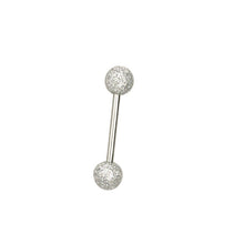 画像をギャラリービューアに読み込む, 【BP特別商品】AZRB BARBELL W/ U.V BALL W/ ZIRCON
