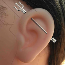 画像をギャラリービューアに読み込む, 【BP特別商品】BRDT17 INDUSTRIAL BARBELL WITH TRIDENT DESIGN