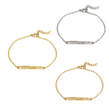 画像をギャラリービューアに読み込む, スクロールバーブレスレット 【GBSS119-120】《刻印可能》