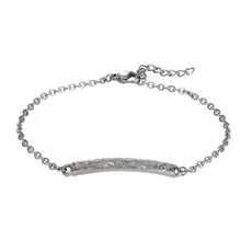 画像をギャラリービューアに読み込む, スクロールバーブレスレット 【GBSS119-120】《刻印可能》