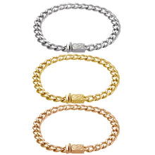 画像をギャラリービューアに読み込む, クスロールフラットリンクチェーンブレスレット小【GBSS233】