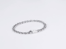 画像をギャラリービューアに読み込む, クスロールフラットリンクチェーンブレスレット小【GBSS233】