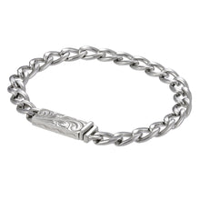 画像をギャラリービューアに読み込む, スクロールフラットリンクチェーンブレスレット大【GBSS234】