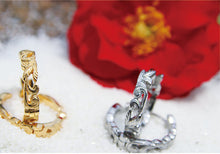 画像をギャラリービューアに読み込む, スペースカッティングフープピアス 片耳販売 【GESS178】