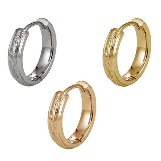 プルメリアフープピアス 片耳販売 【GESS179】