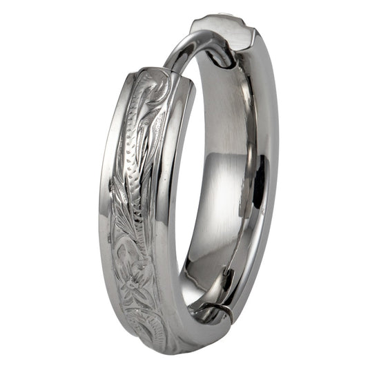 プルメリアフープピアス 片耳販売 【GESS179】