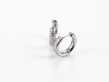 画像をギャラリービューアに読み込む, スクロールフープピアス 片耳販売 【GESS125】