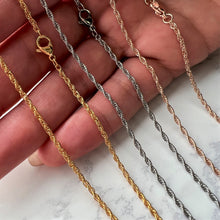 画像をギャラリービューアに読み込む, 細めロープチェーン 【GNSSC119】
