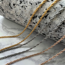 画像をギャラリービューアに読み込む, 細めロープチェーン 【GNSSC119】