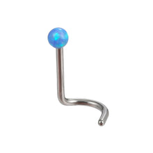 画像をギャラリービューアに読み込む, 【BP特別商品】JBNS05 NOSE STUD WITH OPAL DESIGN