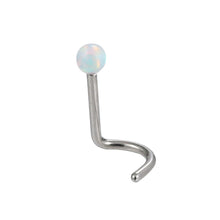 画像をギャラリービューアに読み込む, 【BP特別商品】JBNS05 NOSE STUD WITH OPAL DESIGN