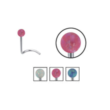 画像をギャラリービューアに読み込む, 【BP特別商品】JBNS05 NOSE STUD WITH OPAL DESIGN