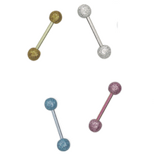 画像をギャラリービューアに読み込む, 【BP特別商品】AZRB BARBELL W/ U.V BALL W/ ZIRCON