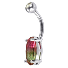 画像をギャラリービューアに読み込む, 【BP特別商品】TBPN422 BANANA WITH OVAL SHAPE GLASS STONE