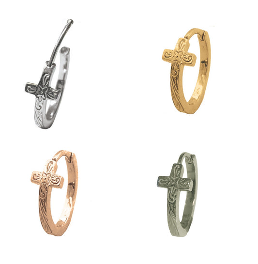 クロスピアス 片耳販売 【BCM14.ABJP】