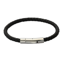 画像をギャラリービューアに読み込む, BSS755 STAINLESS STEEL LEATHER BRACELET AAB CO..
