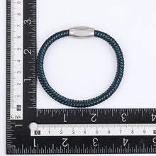 画像をギャラリービューアに読み込む, BSS652 STAINLESS STEEL LEATHER BRACELET AAB CO..
