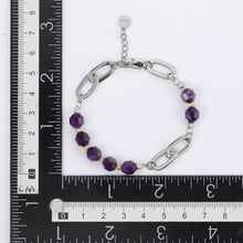 画像をギャラリービューアに読み込む, BSS857 STAINLESS STEEL BRACELET WITH NATURAL STONE AAB CO..
