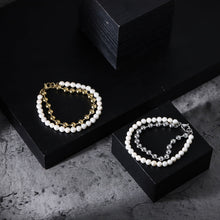 画像をギャラリービューアに読み込む, BSS906 STAINLESS STEEL BRACELET WITH SHELL PEARL AAB CO..
