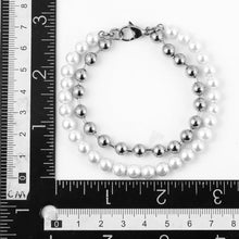 画像をギャラリービューアに読み込む, BSS906 STAINLESS STEEL BRACELET WITH SHELL PEARL AAB CO..
